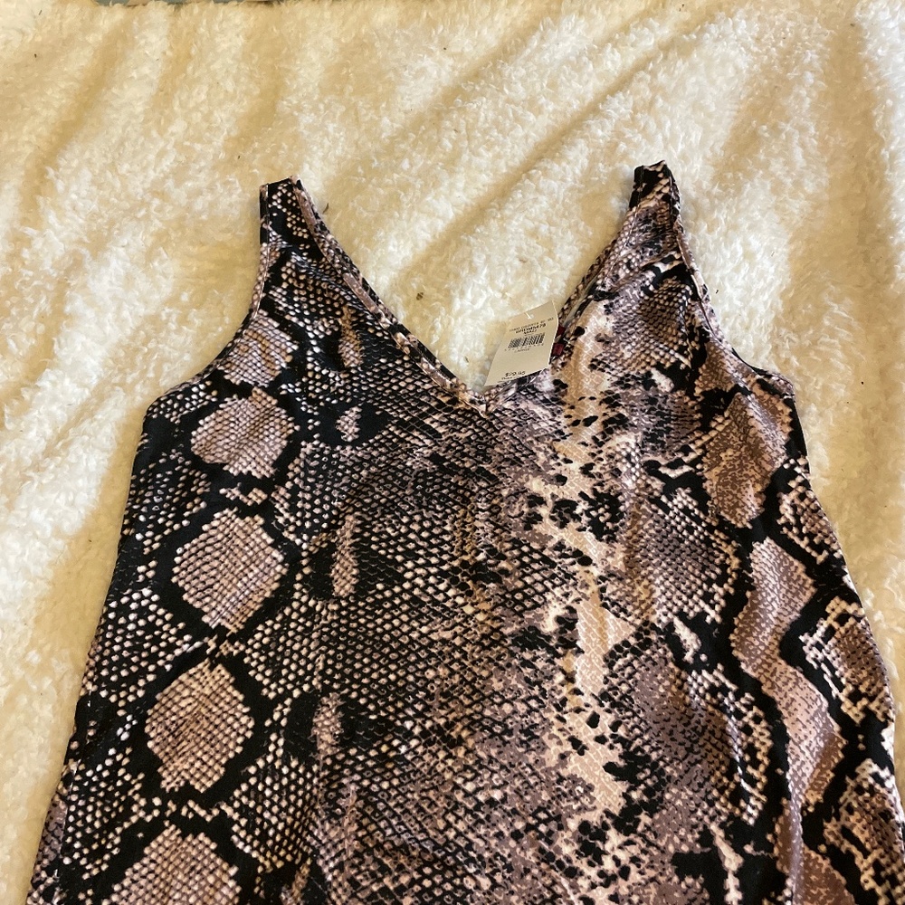 Snake print crop top